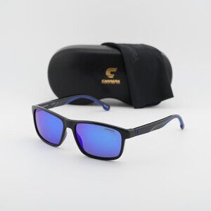 CARRERA 2047T/S 0D51 Z0 Rectangle Sunglasses - Black/Blue Multilayer